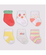 Carter&#39;s Just One You  Baby Girls&#39;  0-3 Months 6 Pack Sweet Crew Socks  - $221.18 MXN