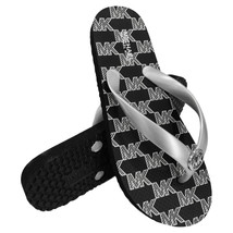 NWT MICHAEL KORS MSRP $69.99 WOMEN&#39;S BLACK FLIP FLOPS SANDALS SIZE 6 - $35.99