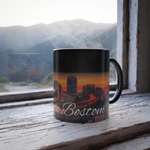 Color Changing! Boston Skyline - City ThermoH Morphin Ceramic Coffee Mug - Massa - £11.71 GBP