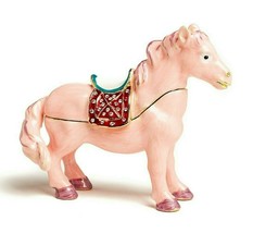 Pink Horse trinket box hand made by Keren Kopal &amp; Austrian crystals - £44.85 GBP