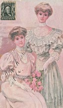 2 Beautiful Women In Period DRESS~1900s Romance Postcard~Scott # UX18 Mc Kinley - £7.80 GBP