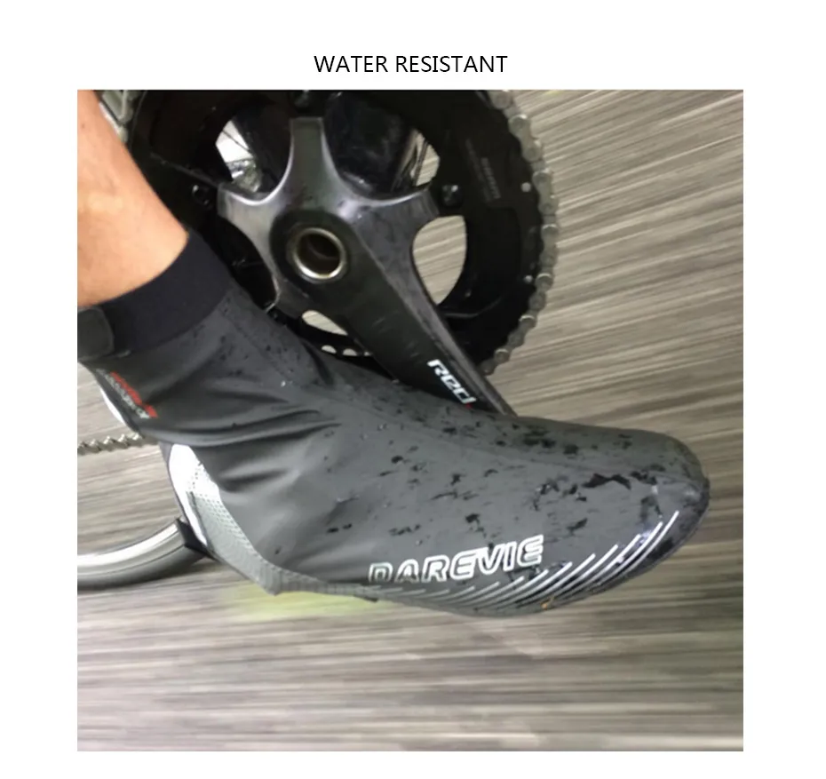 Sporting DAREVIE Cycling Shoes Covers Pu Rubber Waterproof Cycling Shoes Cover W - £43.03 GBP