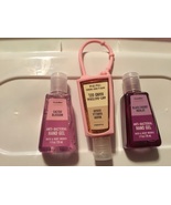 Bath &amp; Body Works Pocketbac anti bacterial hand gel lot with pink holder - £10.21 GBP