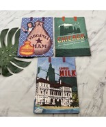 Trader Joes Reusable Grocery Bags Lot of 3 New Rhode Island Virginia Chi... - $24.74