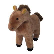 Vintage R. Dakin Plush Horse Brown Standing Pony Stuffed Animal 1975 11&quot; - £9.46 GBP