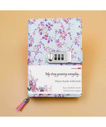 A6 Floral Faux Leather Refillable Diary Book with Code Lock for Girls, 2... - £17.95 GBP