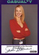 Sarah Manners as Bex Reynolds BBC Casualty Hand Signed Cast Card Photo - £10.46 GBP