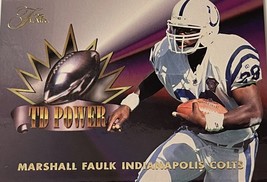 Marshall Faulk 1995 Flair Nfl 1/10 Td Power Colts Superbowl Champion/HOF Mint! - $8.55