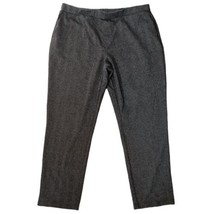 Susan Graver Ankle Pants XL GRAVER Jacquard Knit Herringbone Stretch Pockets  - £19.45 GBP