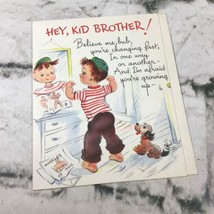 Vintage Greeting Cards Kids Birthday From Brother Ephemera Clip Art Sent... - $14.84
