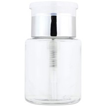3Oz Silver No Wording Labeled Push Down Liquid Pumping Bottle Dispenser - £10.38 GBP