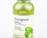 GNC Herbal Plus Fenugreek 610mg 100 Capsules BB1/25 or Later Blood Sugar... - $16.40