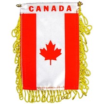 Canada Flag Mini Banner 3&quot; x 5&quot; - £8.58 GBP