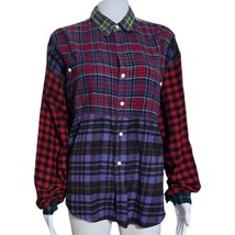 VTG LOST &amp; FOUND By HENRY LEHR &amp; PAUL ROPP Flannel Plaid HI-low Tunic - $42.75