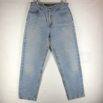 Levi&#39;s Womens Blue Jeans 525 Special Reserve Loose Fit Straight Sz (13 Jr S) Usa - $23.85