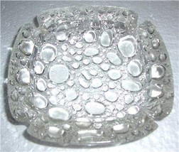 Vintage Blenko Mid-Century Clear Glass Pebble Stone Design Ashtray Table... - $25.00