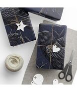 Dark Mythical Gothic Ravens Premium Eco Friendly Decorative Gift Wrapping Paper - $19.80 - $24.75