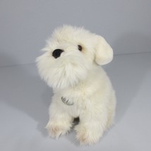 Gund Dog 13 in Plush Shaggy Puppy White Cream 1989 Sitting Realistic Terrier - £11.40 GBP