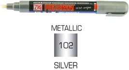 Silver Metallic Liquid CHALK Marker Pen 6mm Chisel TiP WetWipe ZIG POSTE... - $32.03