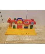 Vintage Fisher Price Little People Main Street, Fire House, Market, Post... - $476.29 MXN