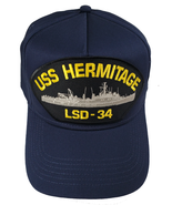 USS HERMITAGE  LSD-34 SHIP HAT - NAVY BLUE - Veteran Owned Business - $22.99