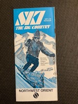 Vintage Northwest Orient Airlines Big Country Ski Promotional Brochure - $6.10
