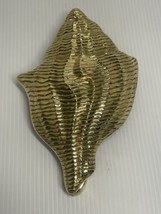 Gorgeous Brass large Conch shell Door Knocker 7 inches Beach Nautical - £29.24 GBP