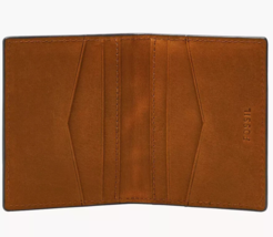 NIB Fossil Everett Card Case Billfold Brown Leather ML4399210 $50 MSRP G... - £11.03 GBP