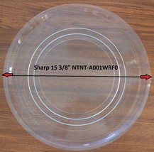 15 3/8" Sharp NTNT-A001WRF0 Microwave Glass Plate 9" Roller Ring Required Used! - $24.49