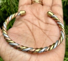 1 pz puro Ashtadhatu rame ottone argento braccialetto guarigione... - $18.60