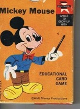 VINTAGE Ed-U-Cards Disney Mickey Mouse Educational Card Game - £15.50 GBP