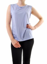 SUNDRY Womens T-Shirt Sleeveless Round Neck Comfortable Purple Size Size S - £29.03 GBP