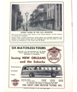 Vintage 1951 Hotel Guide for  New Orleans Plus Cemeteries Red Light Dist... - £14.62 GBP