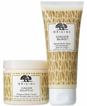 Origins Body Care Sets/kits,ginger Souffle Body Cream &amp; Ginger Burst Savory Body - £55.94 GBP