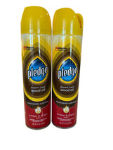 2x Pledge Expert Care Wood Oil Spray Amber &amp; Argan Scent 9.7 oz Each - $455.58 MXN