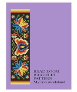 Bead Loom Vintage Motif 24 Matte Finishes Bracelet Pattern PDF BP_132 - £3.91 GBP