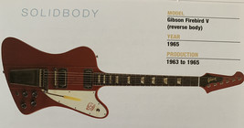 1965 Gibson Firebird V Reverse Solid Body Guitar Fridge Magnet 5.25"x2.75" NEW - $3.84