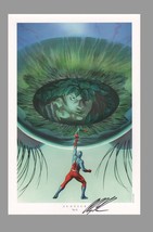 Alex Ross Signed JLA Justice League Portfolio Art Print ~ The Atom vs Po... - $59.39