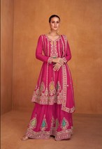 Palazzo Suit dupatta designer embroidery Readymade Party wear Free-Size ... - $101.44