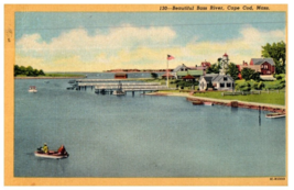 Boss River Cape Cod Massachusetts Postcard Posted 1957 - £18.10 GBP