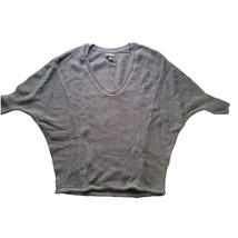 Express xs gray short sleeve sweater scoop neck - £9.84 GBP