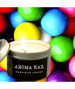 Bubblegum Scented Tin Candles Hand Poured Vegan Friendly Eco Soy Wax - $284.64 MXN+