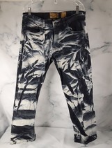 Evolution Jeans Mens 38x30  Straight Leg Strechy Stonewashed Y2K Punk Sk... - $24.33