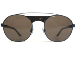 Giorgio Armani Sunglasses AR 6047 3171/73 Blue Tortoise Round w/ Brown L... - $118.79