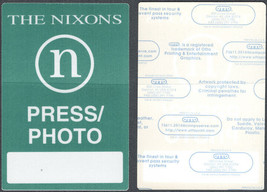 The Nixons OTTO Cloth Press/Photo Pass from the Self Titled Tour. - £4.72 GBP