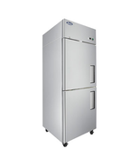 Atosa MBF8010GRL 2 Half Door Stainless Reach In Al Refrigerator LEFT HIN... - $2,651.00
