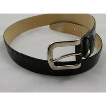 INC International Concepts Belt Size Medium Leather Brown Brass Buckle I... - £10.30 GBP