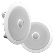 6.5'' In-Wall/In-Ceiling Midbass Speakers (Pair) - 2-Way Woofer Speaker System D - £70.12 GBP