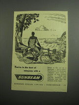 1948 Sunbeam Bicycles Ad - You're in the best of company - $18.49