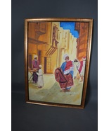 Original Oil on Canvas ” Arabian Street Vendors / Hawkers ” George Shtiw... - $250.00